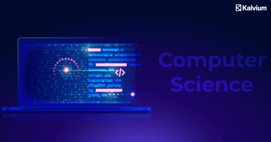 Bsc computer science subjects displayed on a monitor | Kalvium