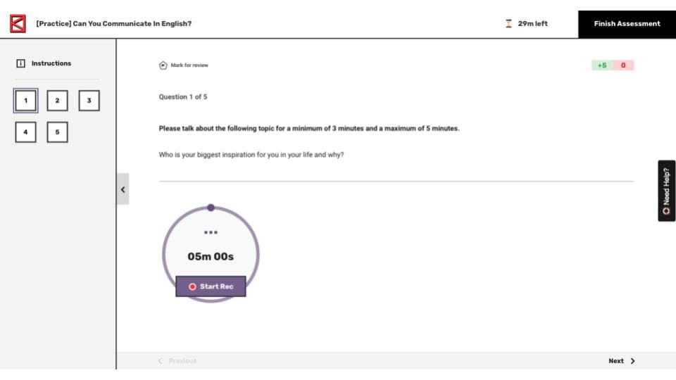 KQ Challenges can you communicate in English 